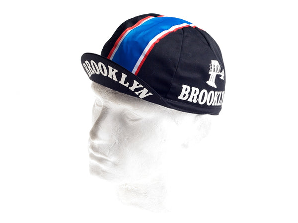 Casquette Brooklyn bleu vintage pour cycliste urbain Casquette Brooklyn bleu vintage pour cycliste urbain
